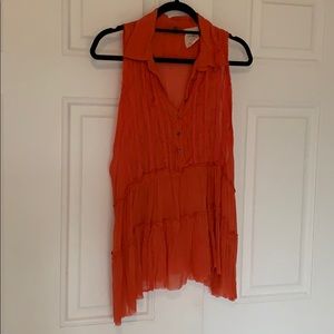 Free People Button Tank